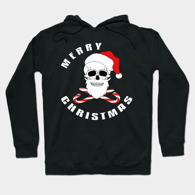 Merry Christmas Skull Hoodie by flyinghigh5